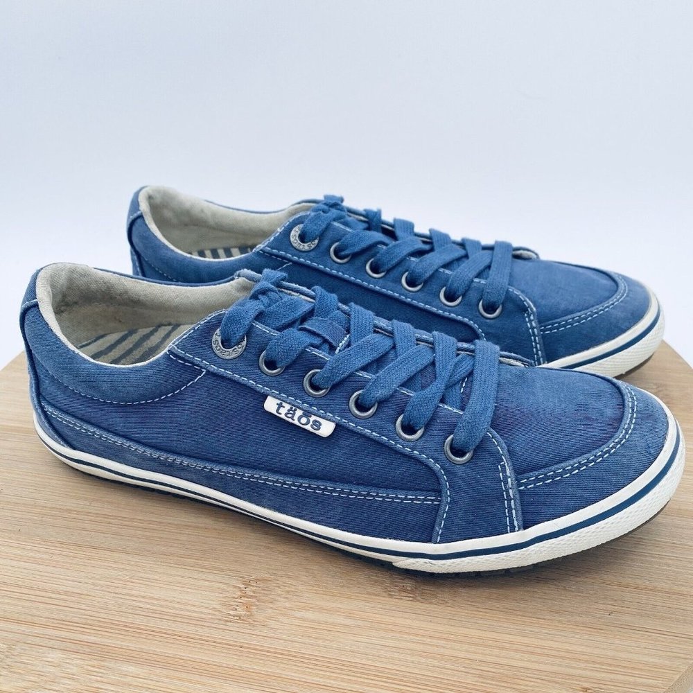 Taos Sneakers Womens 7.5 Blue Denim Comfort Casual Athletic